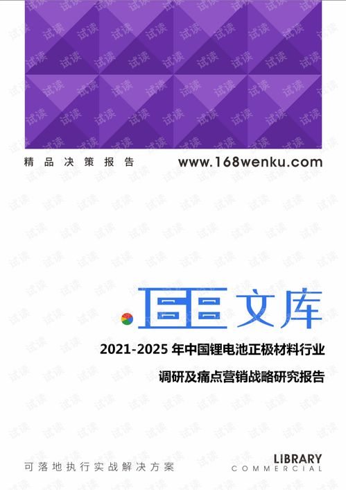 2021 2025年中国锂电池正极材料行业调研及痛点营销战略研究报告.pdf